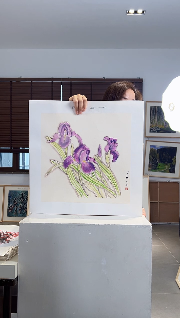 版画耿玉琨亲签限量版画作品S版