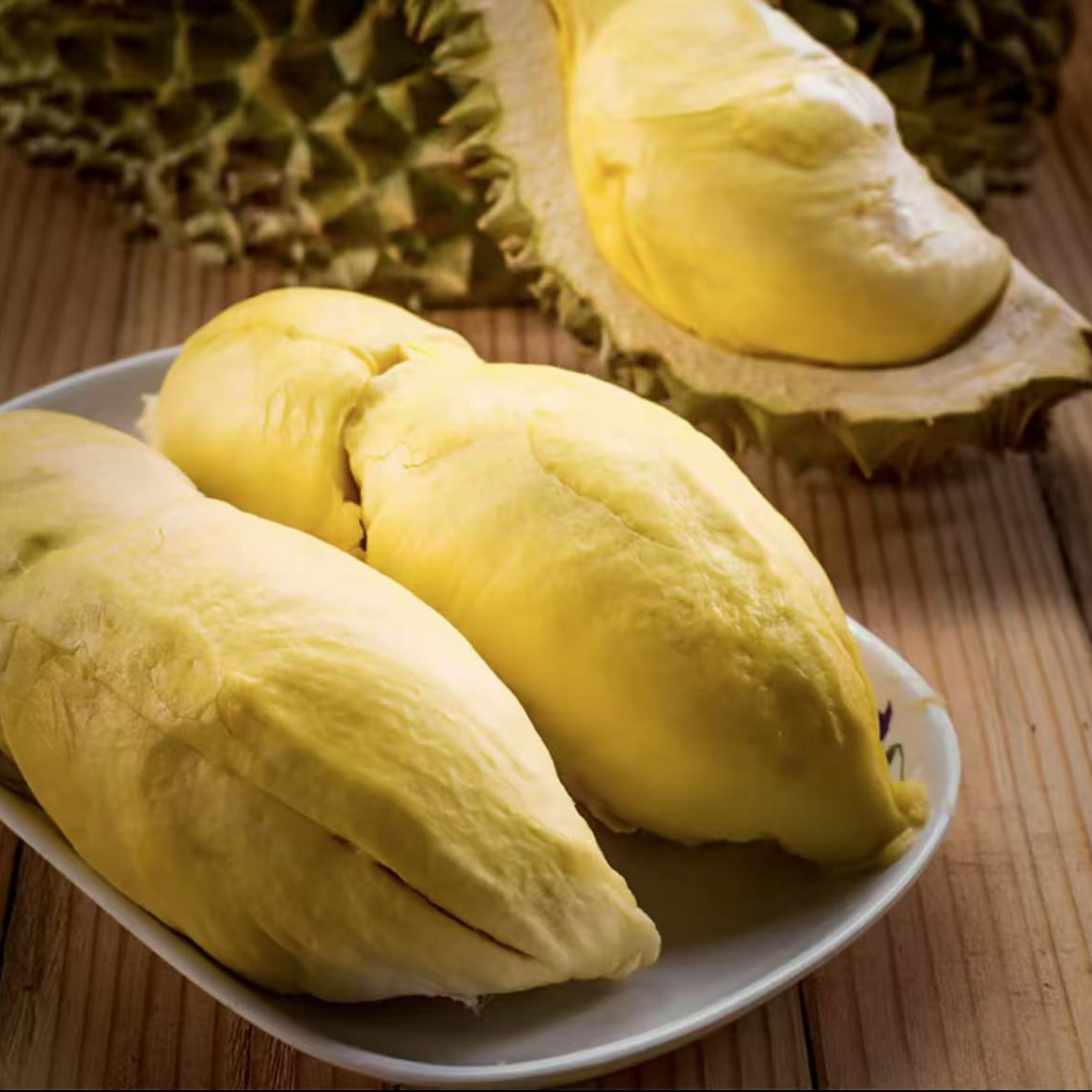 【到手3.2斤】泰国树熟金枕带核榴莲肉1600g软香甜鲜冻发货