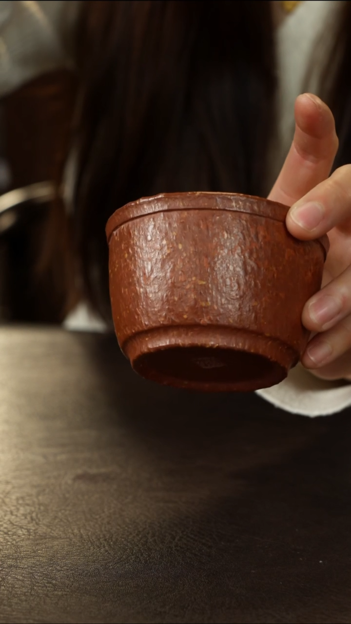 茶杯紫砂粗砂主人杯