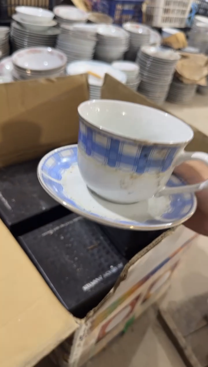 摆件一杯一碟200毫升微瑕请慎拍