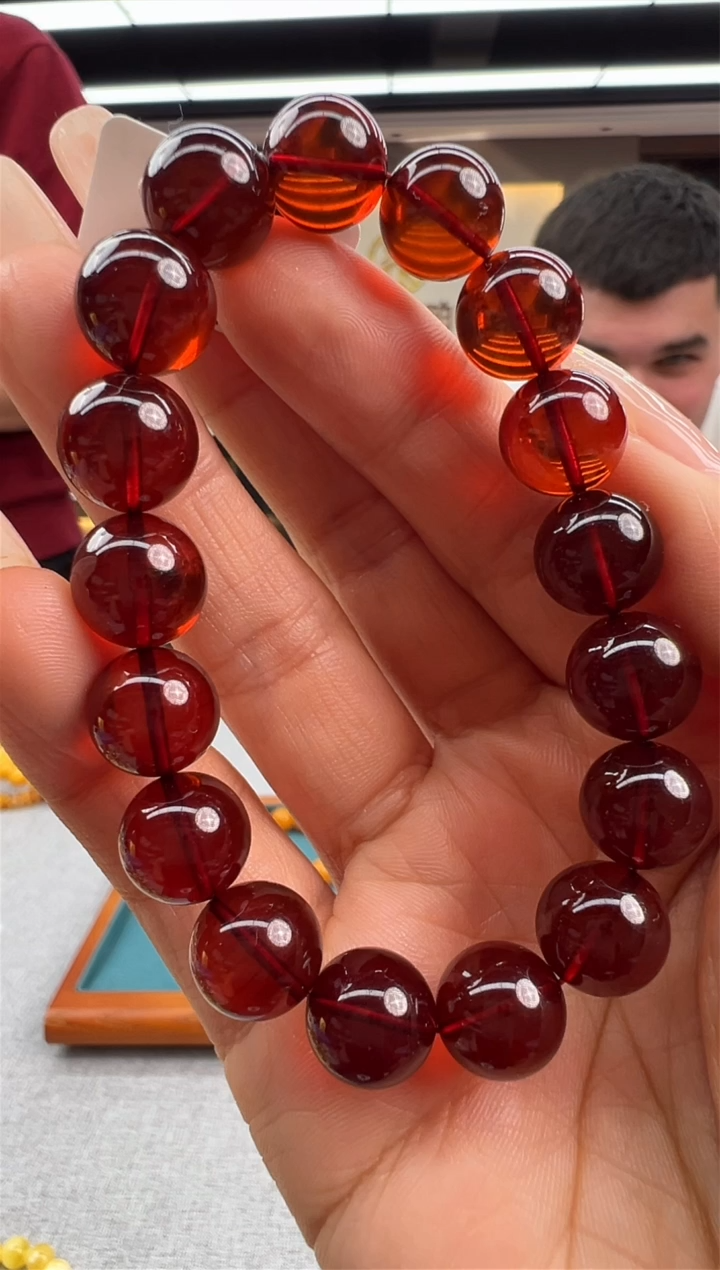 【闪购商品】琥珀手链未镶嵌8秒拍号