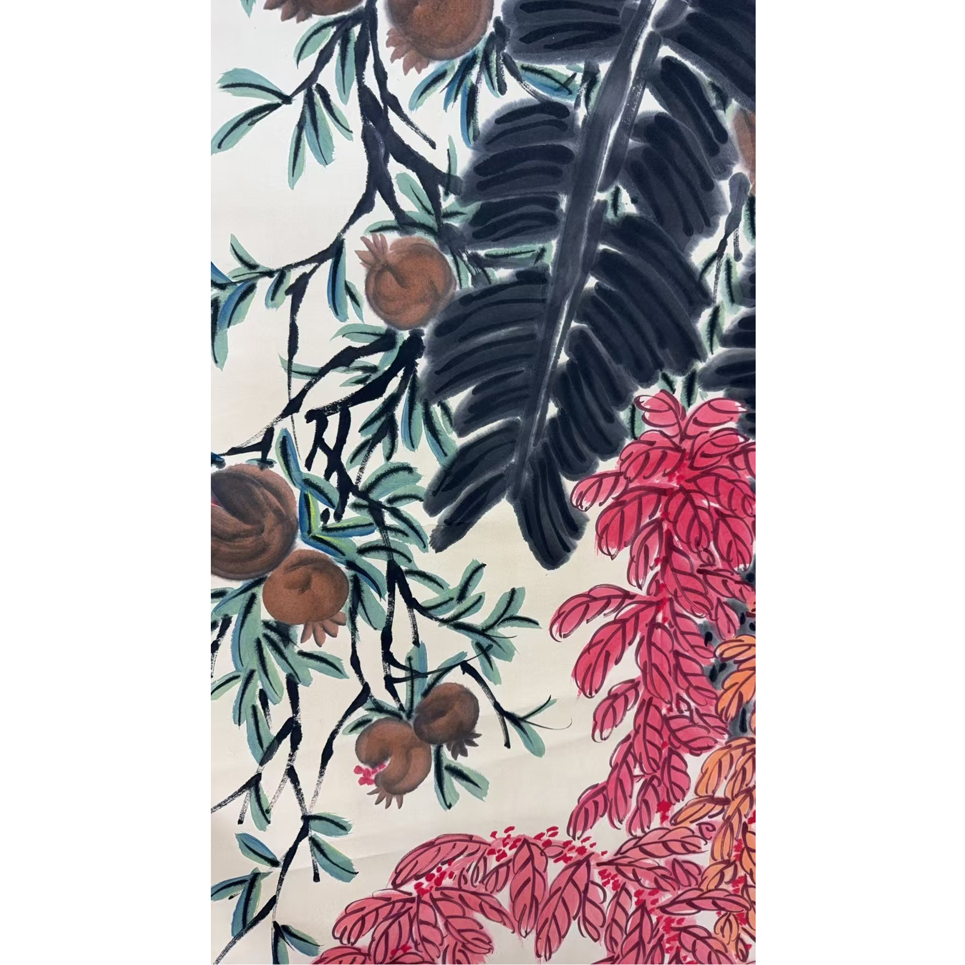 齐老款 花卉立轴 135 65 7.8平尺