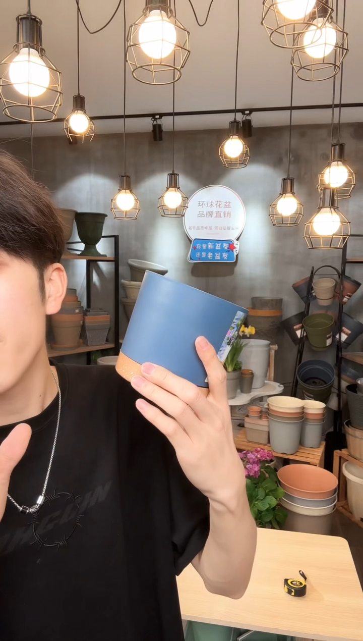 4.7寸安东尼懒人盆蓝色5只