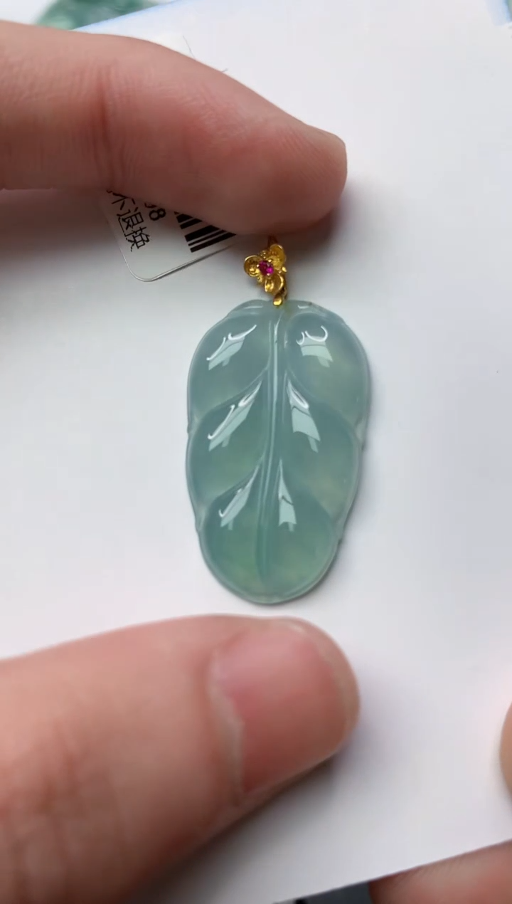 【闪购商品】翡翠颈饰18K金镶嵌2...........