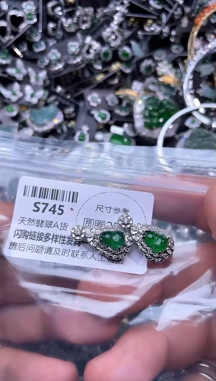 【闪购商品】翡翠未镶嵌颈饰S745多样性发其一