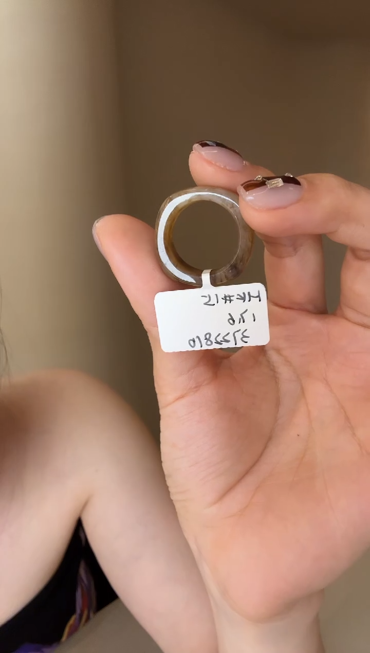 【闪购商品】和田玉戒指未镶嵌15码豹纹