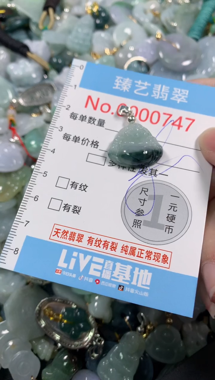 吊坠(不含链)未镶嵌翡翠747