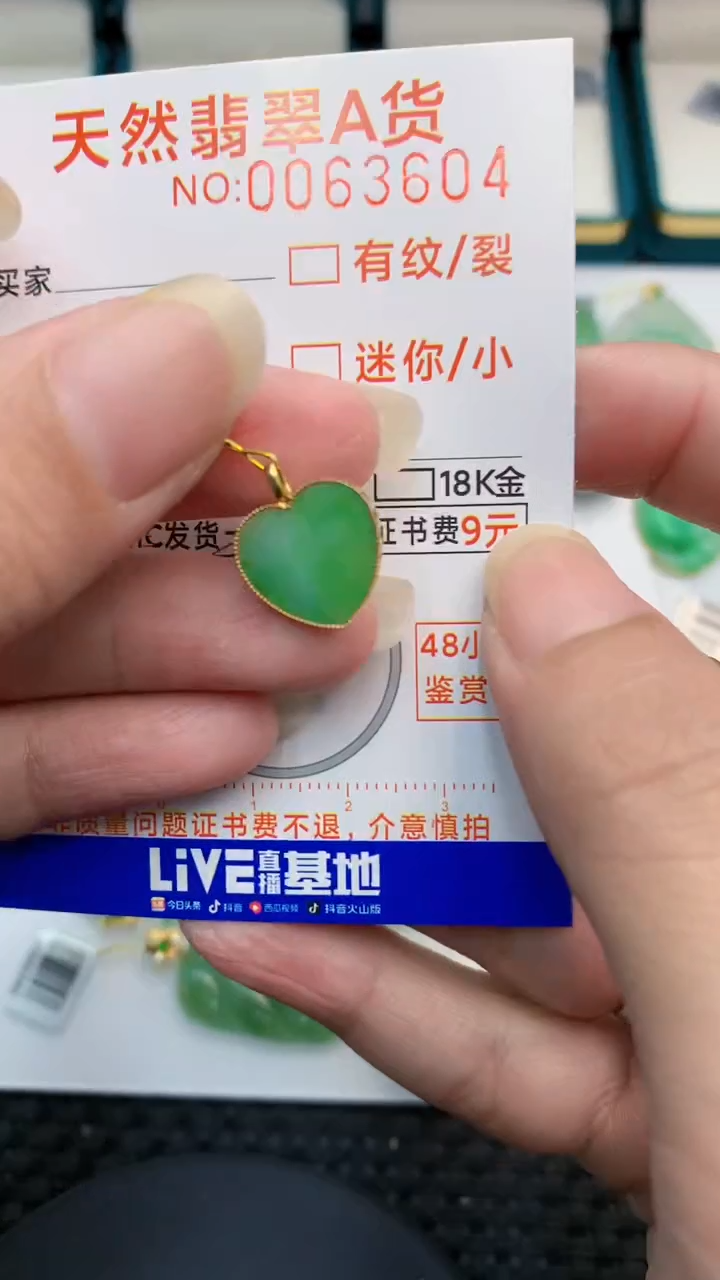 【闪购商品】翡翠颈饰18K金镶嵌            8