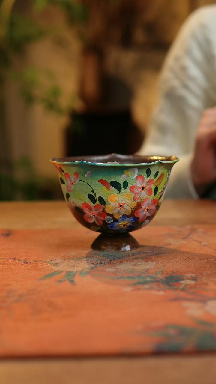 【闪购商品】瓷片1914景德镇手工手绘釉下彩高温瓷