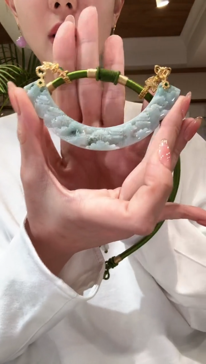 【闪购商品】翡翠颈饰未镶嵌国风