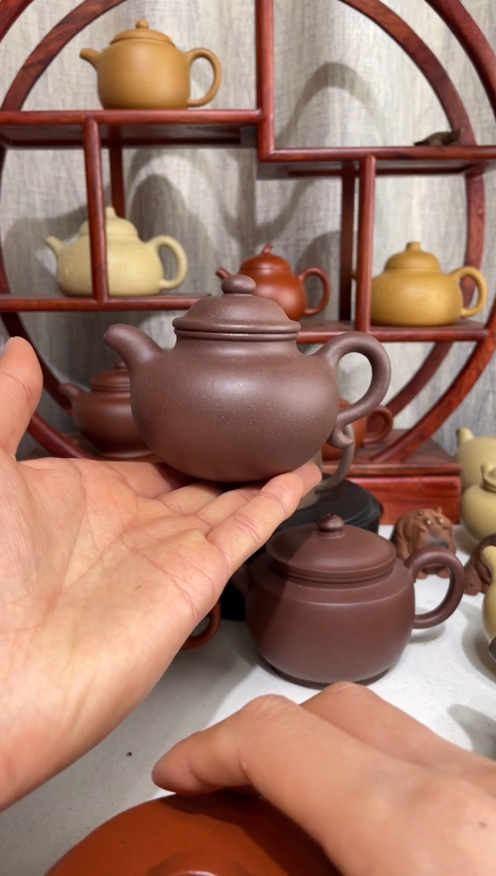 【闪购商品】紫砂茶壶台西底板紫泥大亨莲子160cc