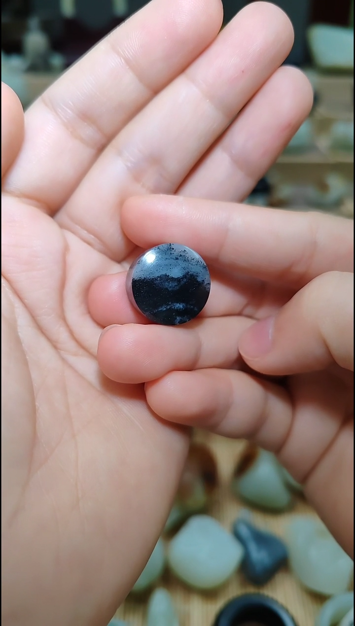 【闪购商品】和田玉挂件未镶嵌新疆和田玉青花圆牌挂件