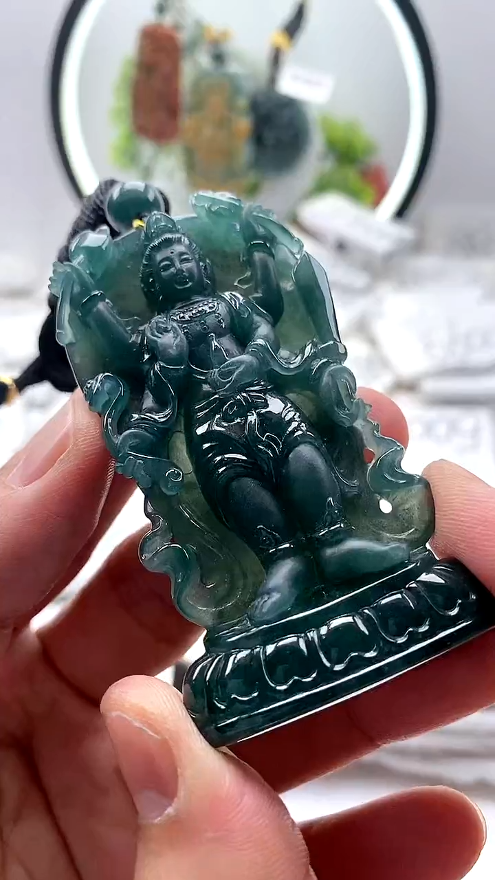 【闪购商品】翡翠颈饰未镶嵌千手观音