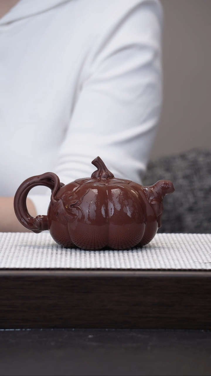 【闪购商品】紫砂茶壶宜兴紫砂壶南瓜 老紫泥