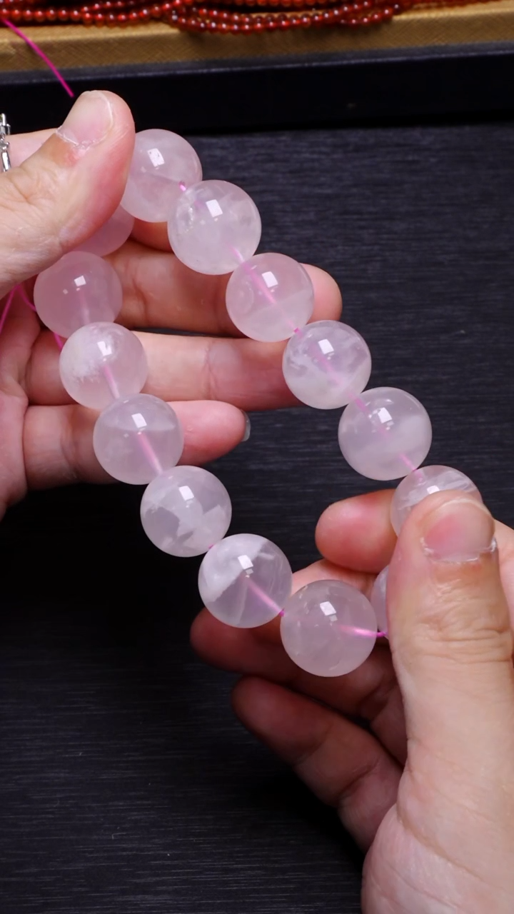 【闪购商品】水晶单圈未镶嵌Q023粉雪花幽灵单圈17mm