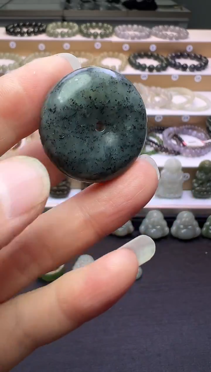 颈饰未镶嵌和田玉113号链接约卡30*11有棉