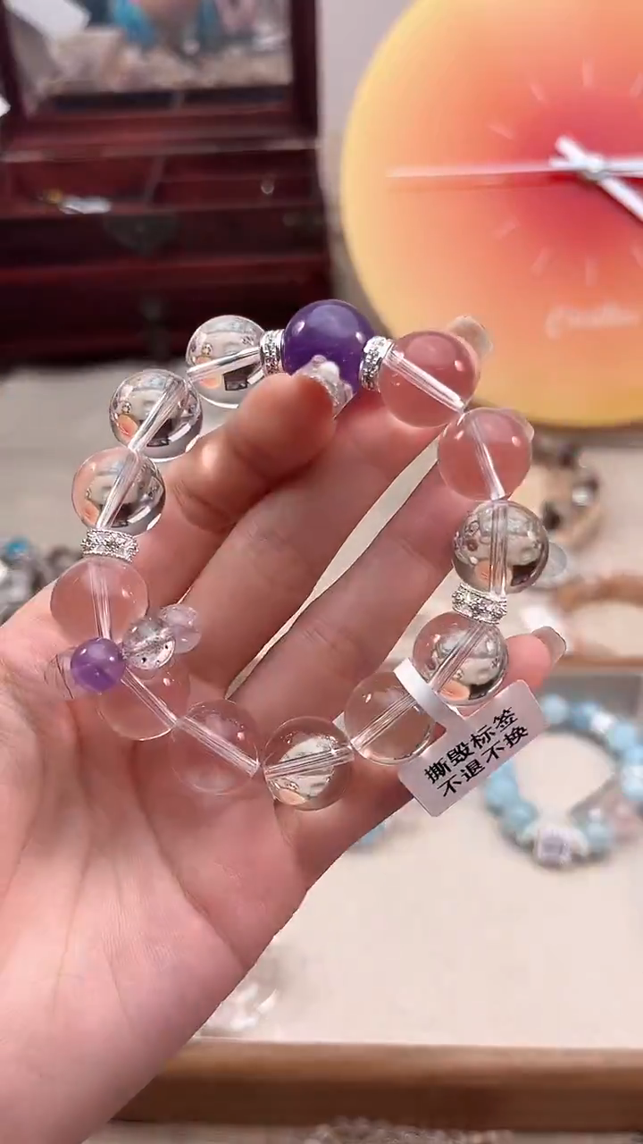 【闪购商品】水晶手链未镶嵌多样性发货发其一颜色微差