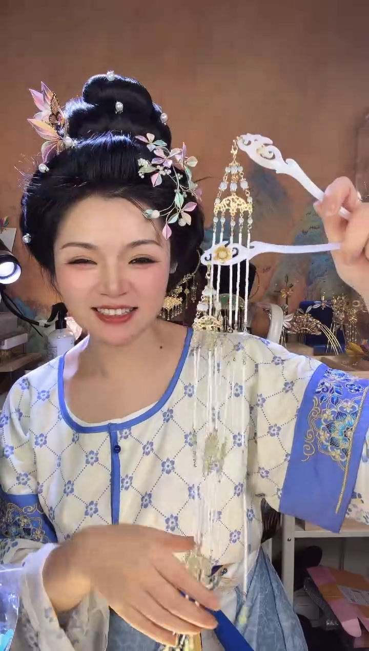 非金属醋酸簪子一对