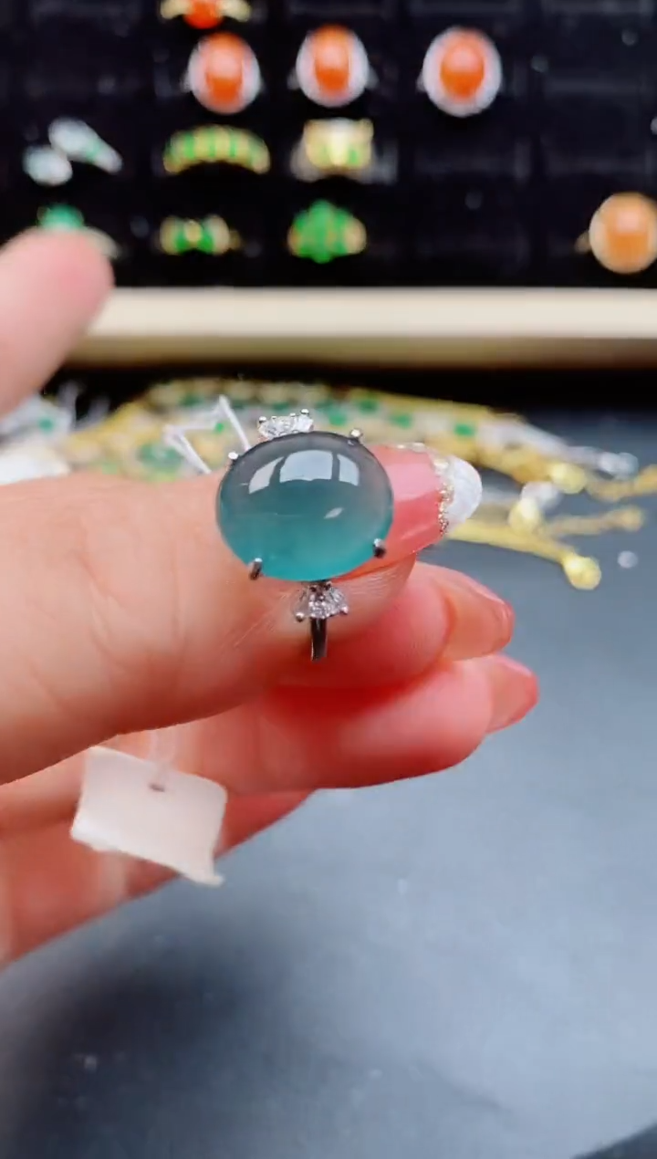 【闪购商品】翡翠戒指银S925镶嵌212121