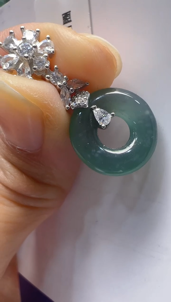 【闪购商品】翡翠吊坠(不含链)银S925镶嵌多样性团购发一件