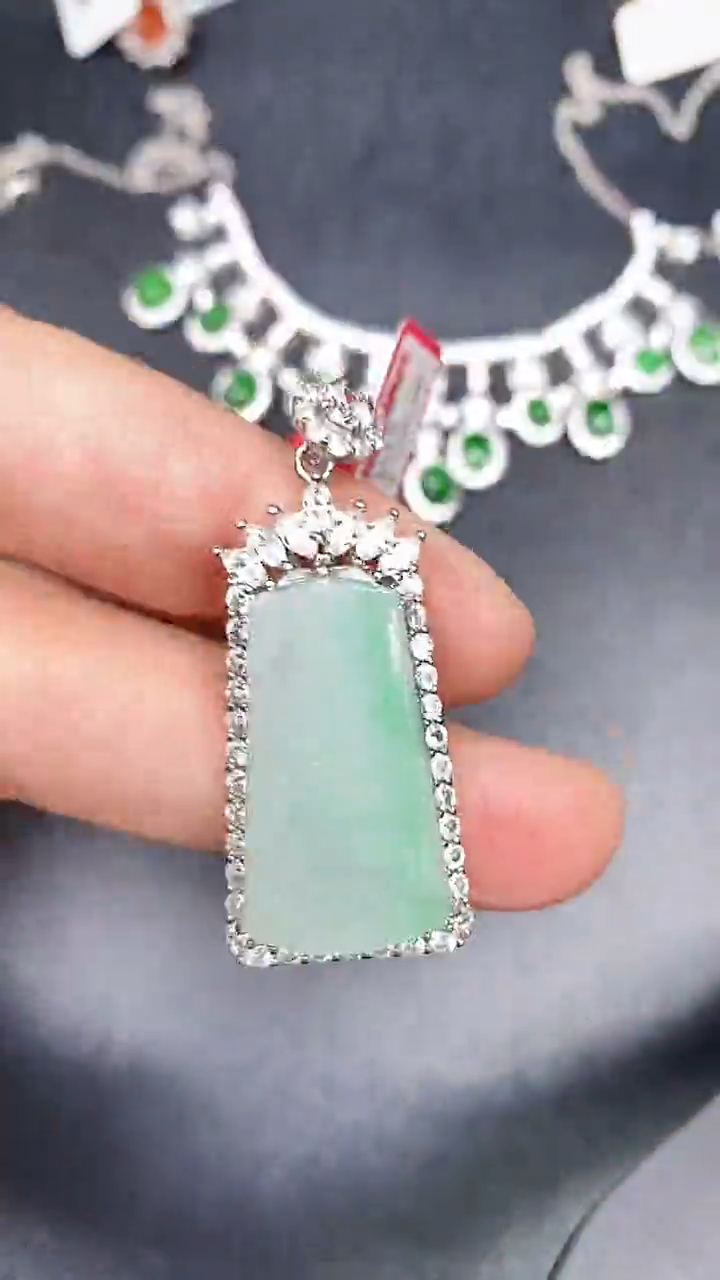 银S925镶嵌戒指翡翠2540