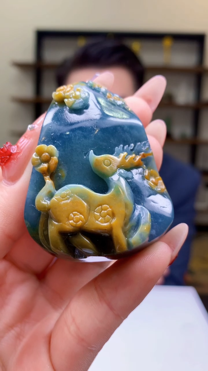 【闪购商品】定制翡翠未镶嵌1071ry-毛货挂件16