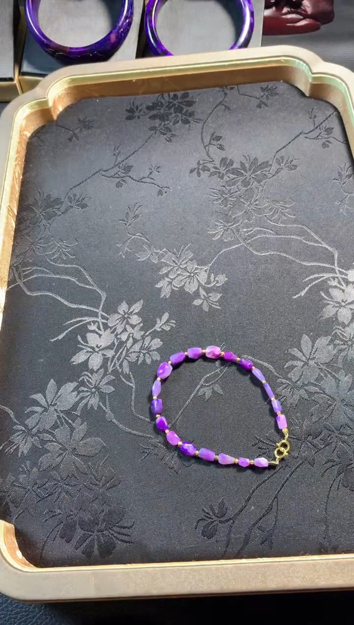 【闪购商品】苏纪石（舒俱来）手串18K金镶嵌舒俱来