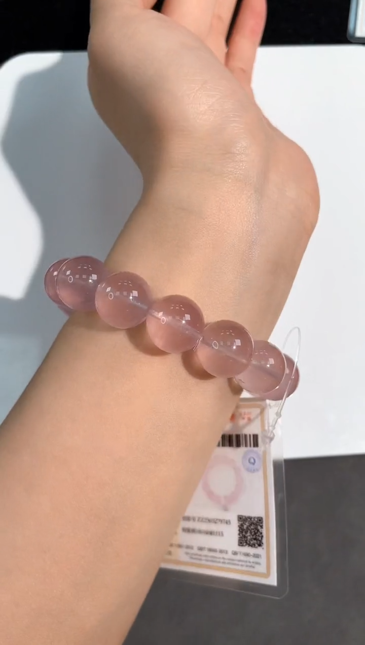 【闪购商品】水晶手链未镶嵌53号果冻星光粉水单圈15mm