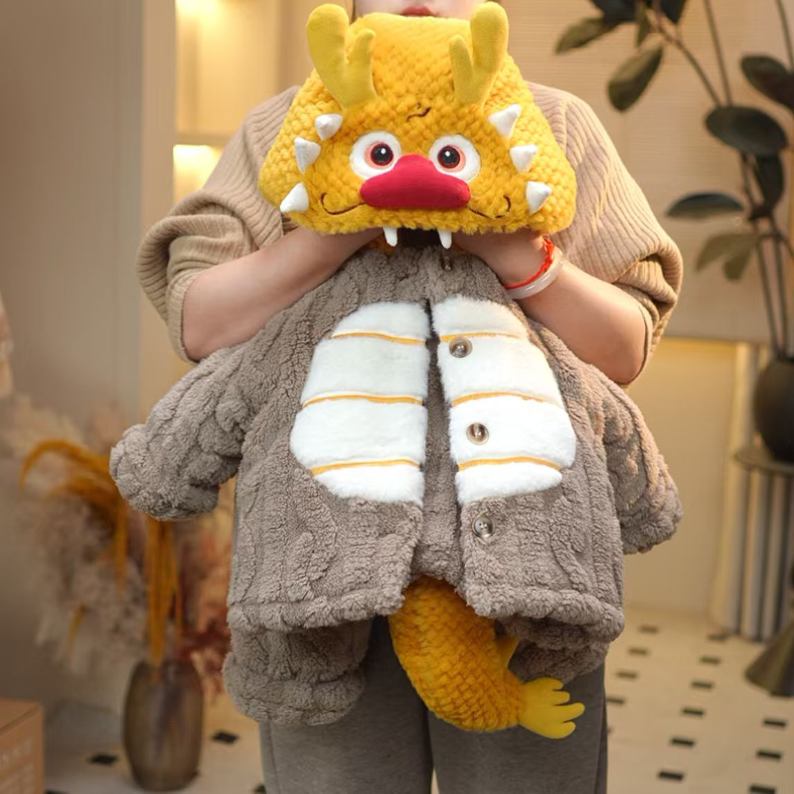 2025款冬季儿童卡通加绒加厚保暖可爱宝宝家居服套装25Y512