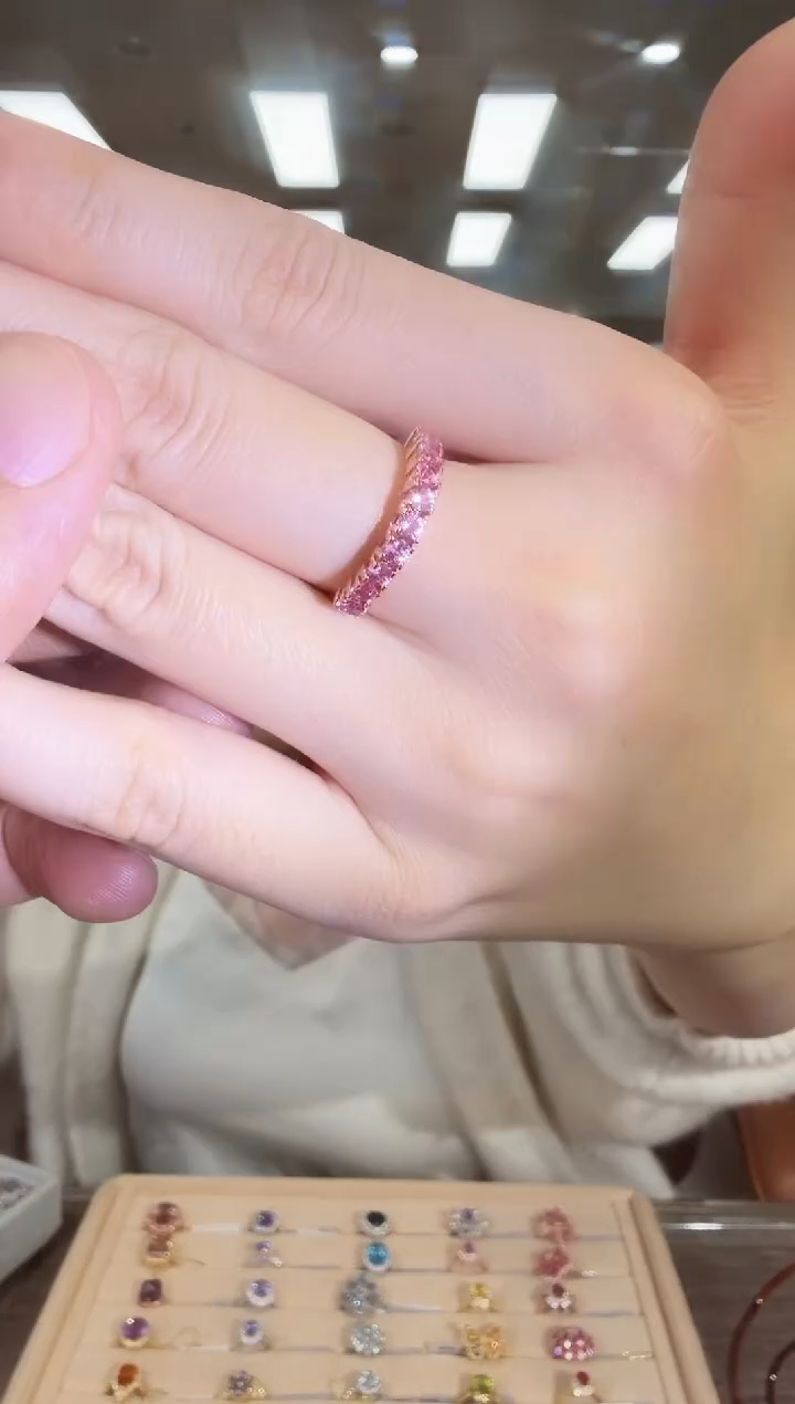 戒指蓝宝石银S925镶嵌09