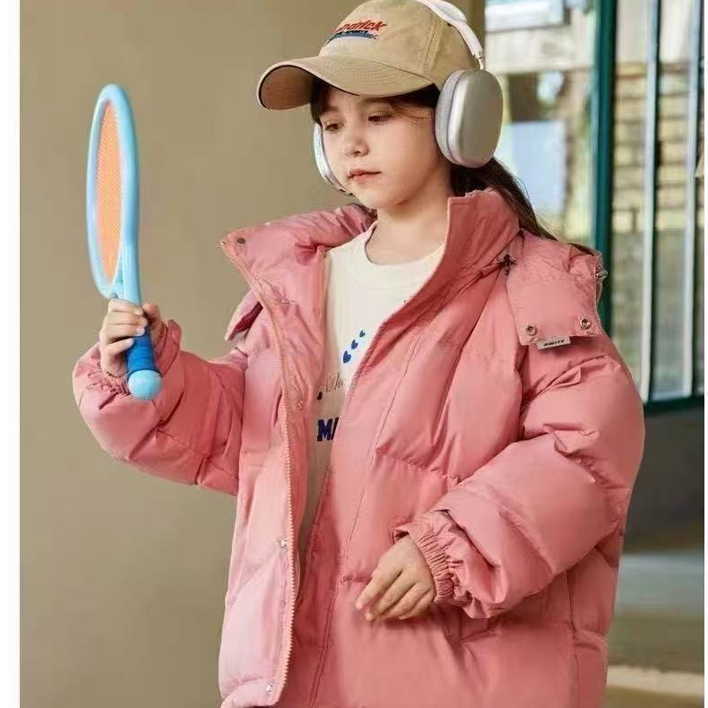 【七色】【118】儿童羽绒服男女中长款洋气加厚冬款外套