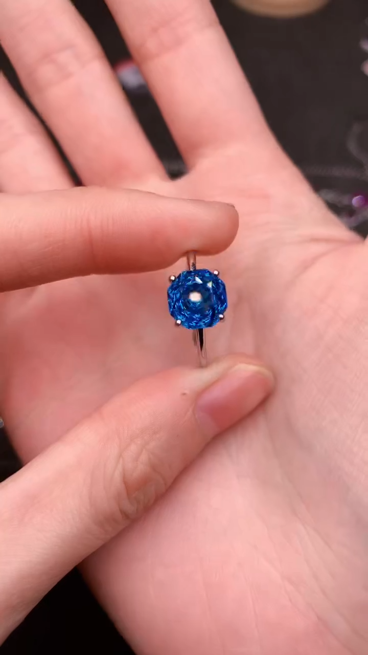 【闪购商品】托帕石戒指银S925镶嵌........