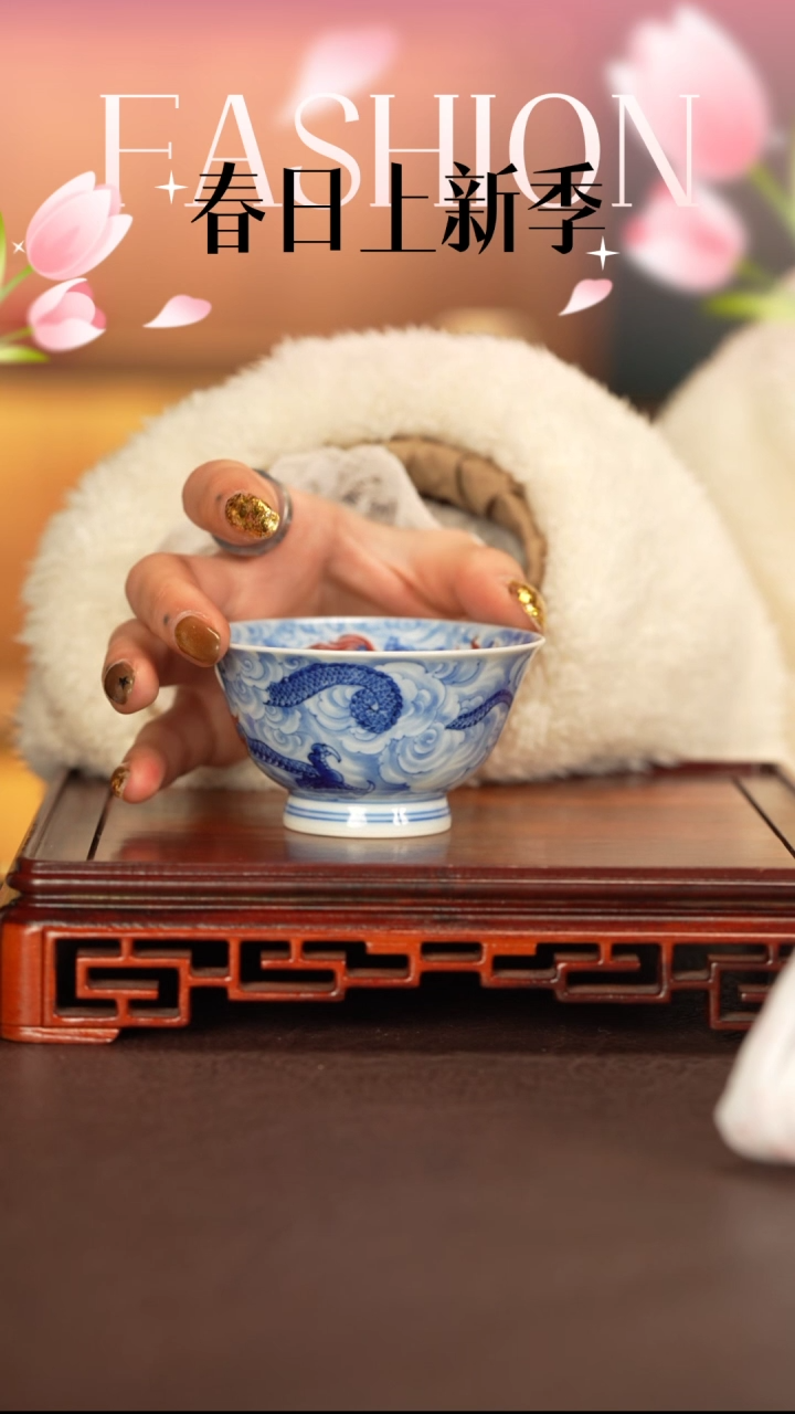 【闪购商品】杯子永明尚玩景德镇手工手绘陶瓷