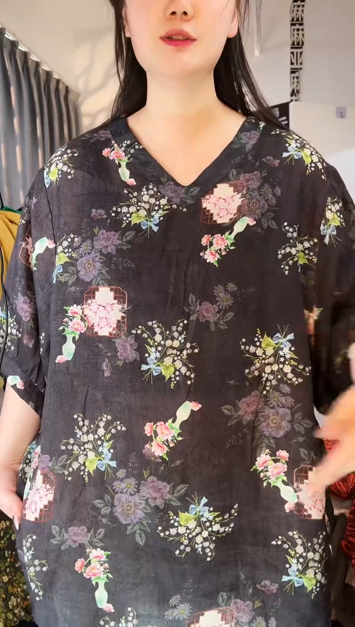 亚麻汉麻苎麻大码女装
