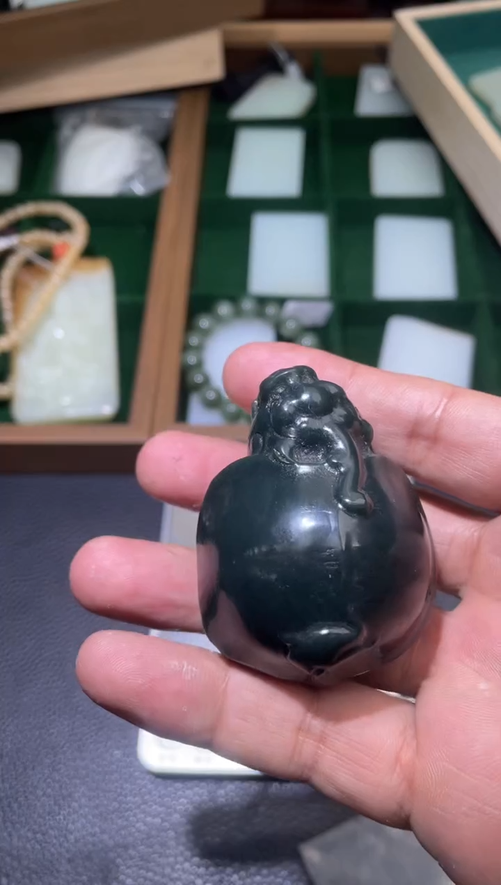 未镶嵌和田玉把件K*n龙龟