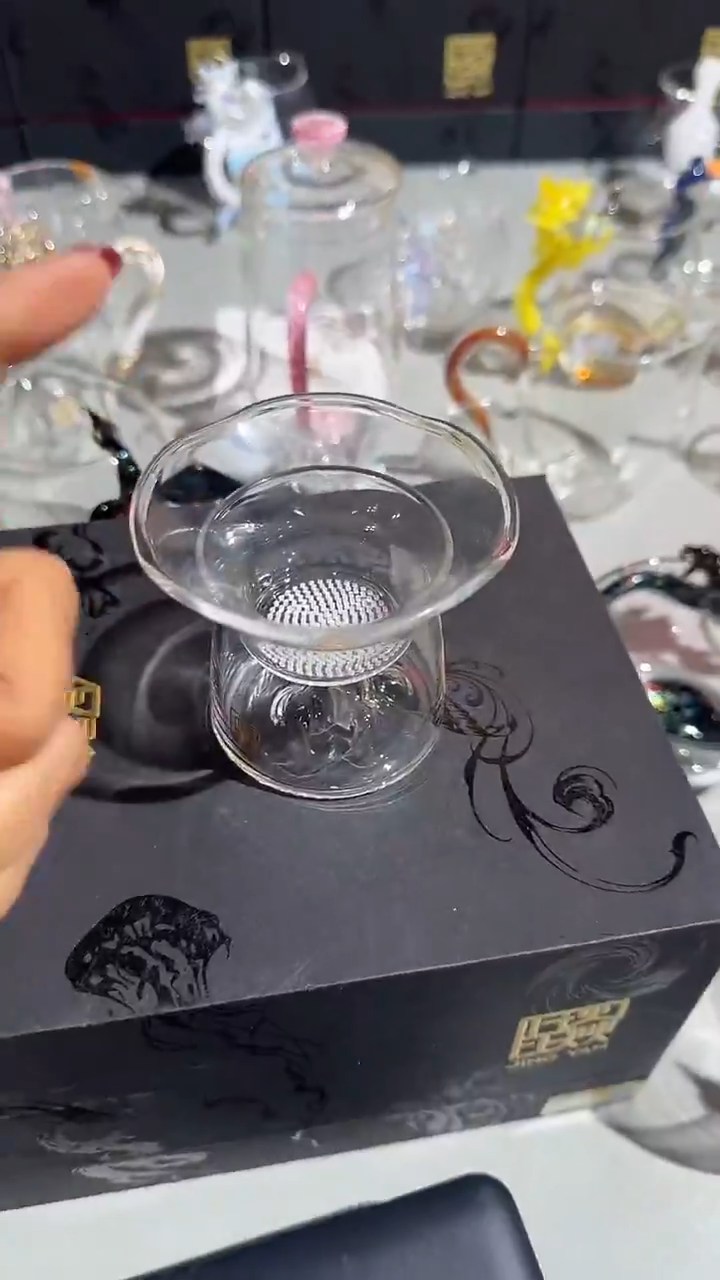 透明观山茶漏晶焱金标