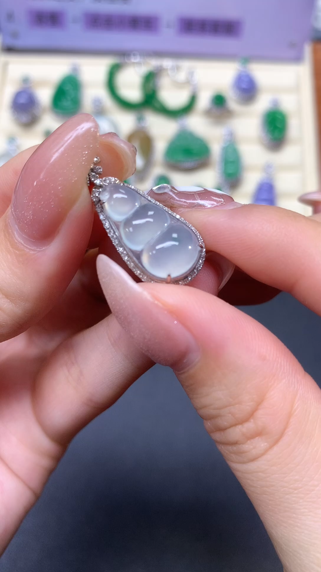 【闪购商品】翡翠吊坠(不含链)18K金镶嵌吊坠|2150+215