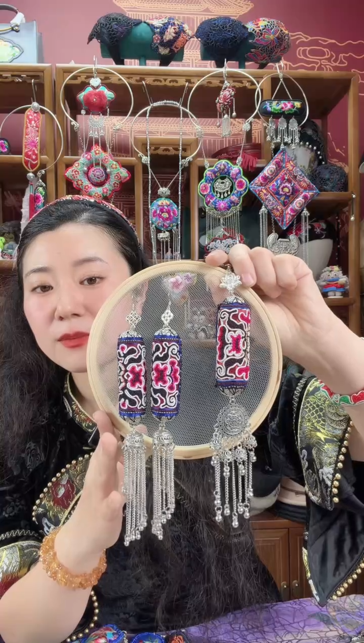 刺绣Q*压襟+耳环一套（3）