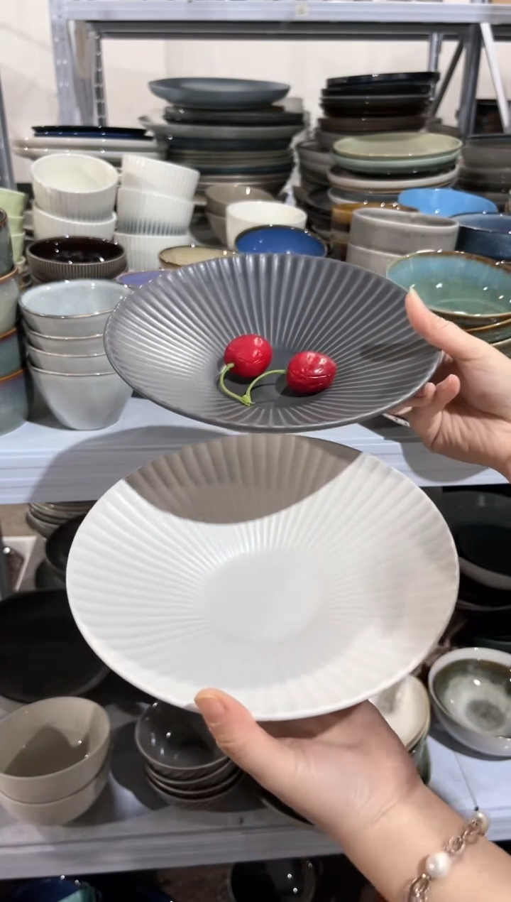 【闪购商品】瓷片外贸尾货瑕疵满20包邮X2 八英寸 混色