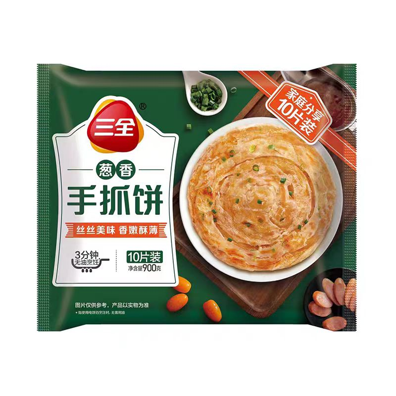 三全葱香味手抓饼900g/袋