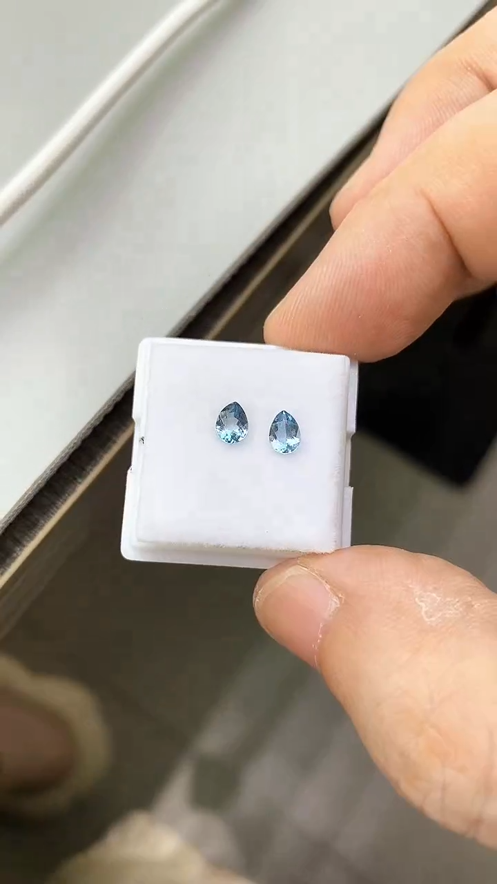 海蓝宝石裸石天然超圣海蓝宝裸石0.61ct
