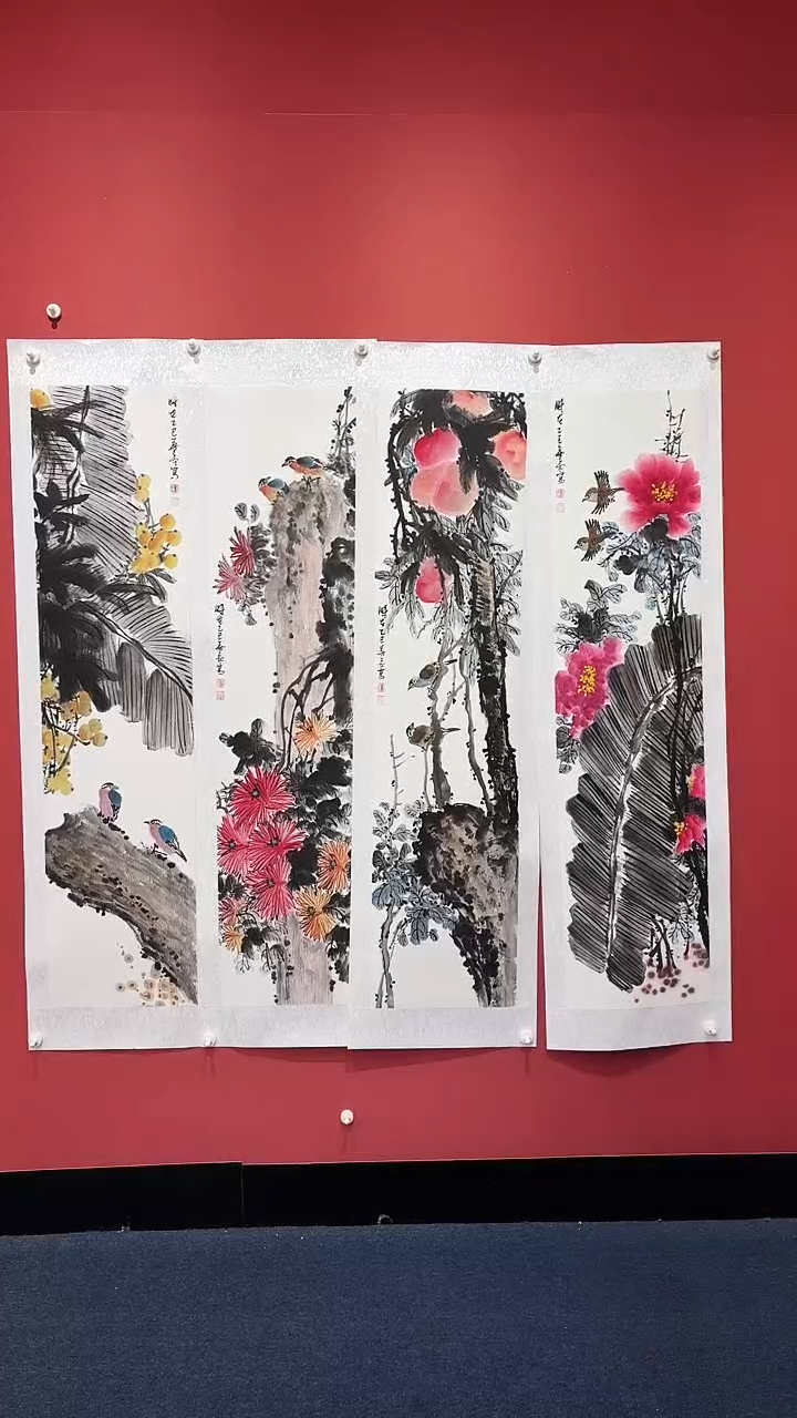 书法刘华亮/花鸟条屏