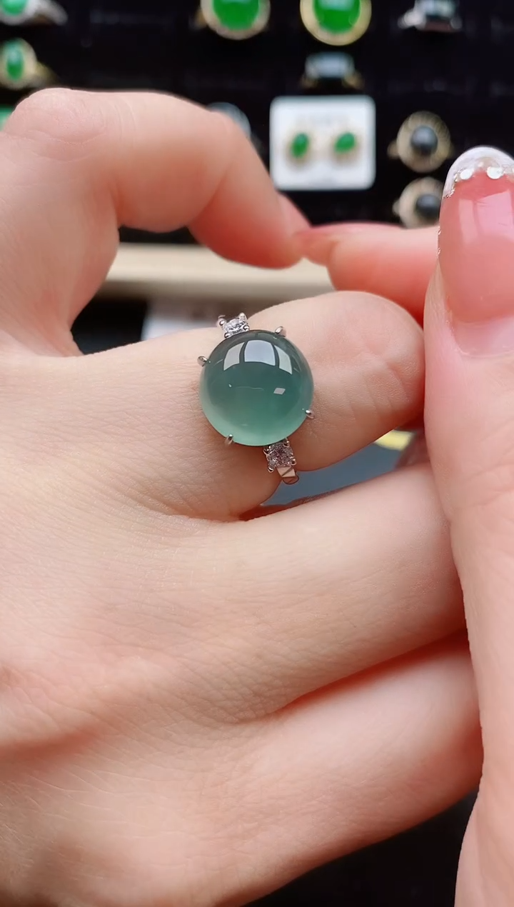 【闪购商品】翡翠戒指银S925镶嵌121212