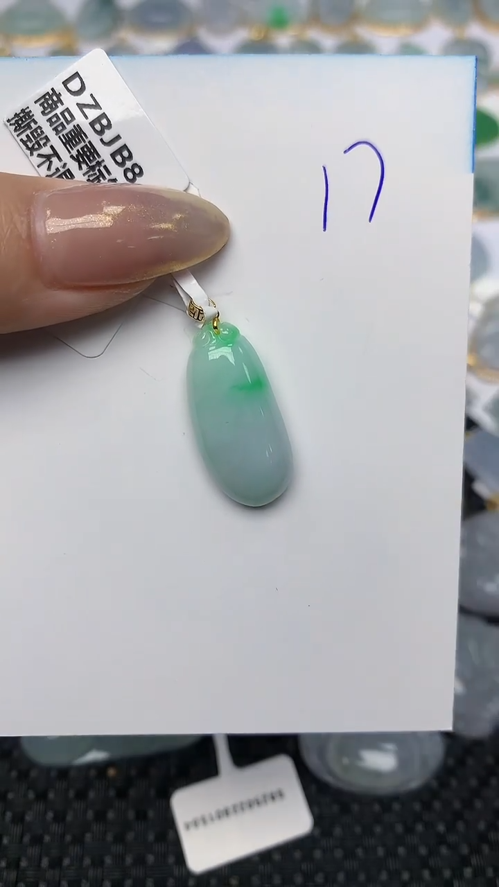 【闪购商品】翡翠颈饰18K金镶嵌 天然翡翠A货