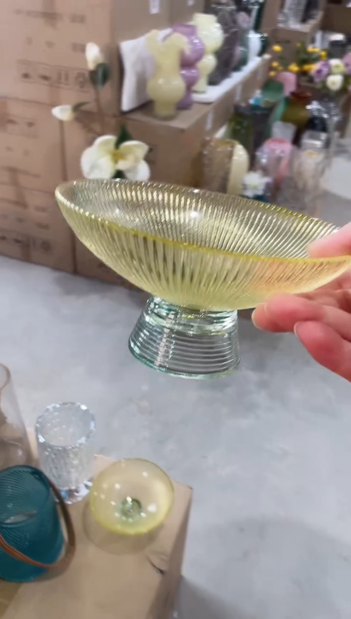 【闪购商品】无铅玻璃1只果盘