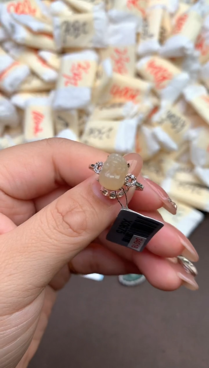 【闪购商品】翡翠戒指银S925镶嵌—