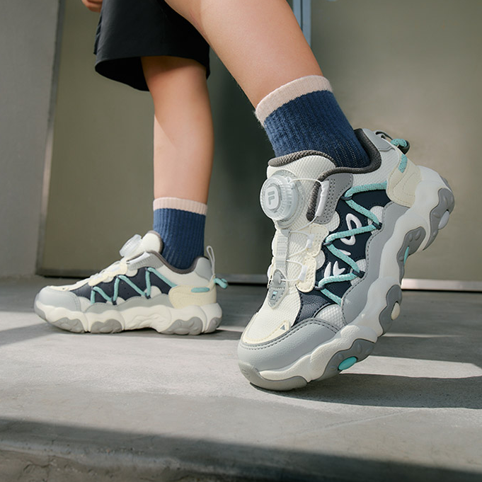 Fila/斐乐儿童运动鞋【猫爪6】新款小童透气舒适复古跑鞋K14B531105