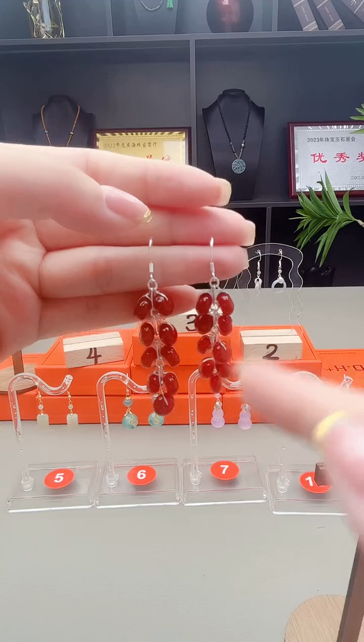 未镶嵌耳钉玛瑙/玉髓222222