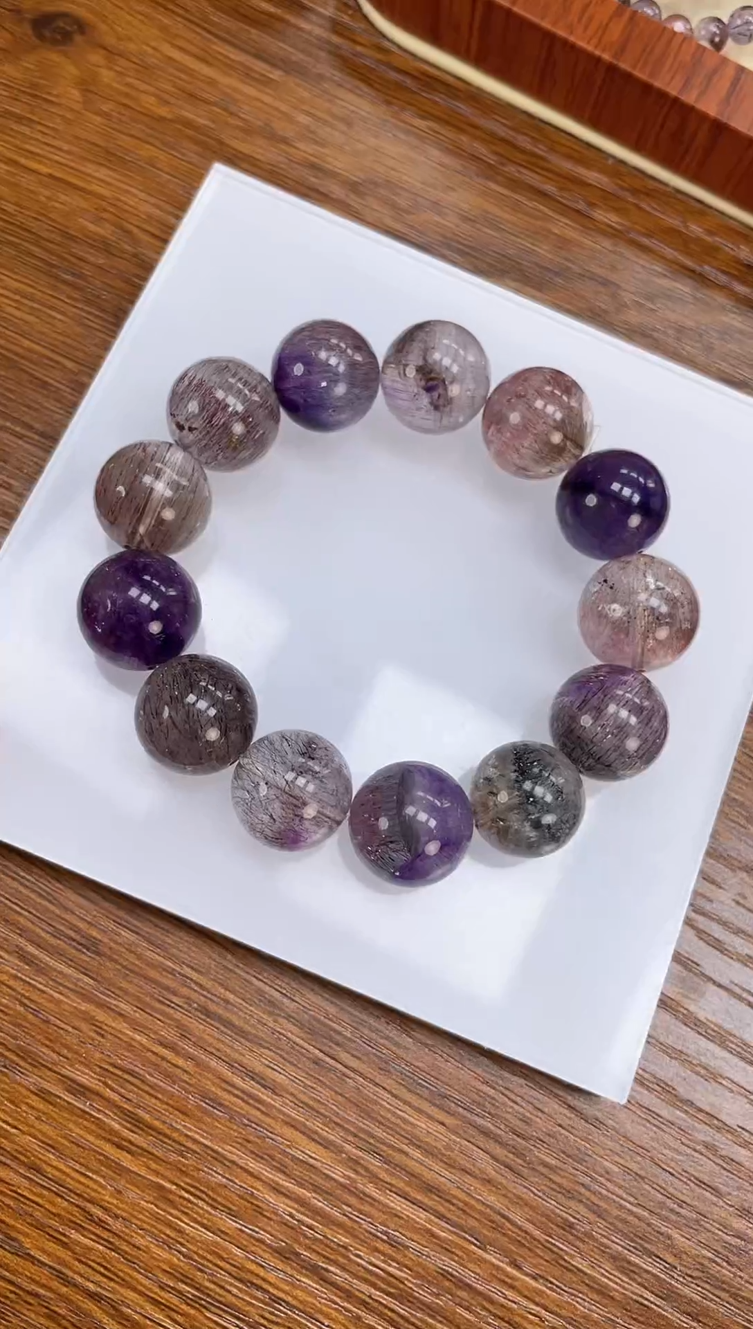 【闪购商品】水晶手链未镶嵌天然超七15mm多样性发一