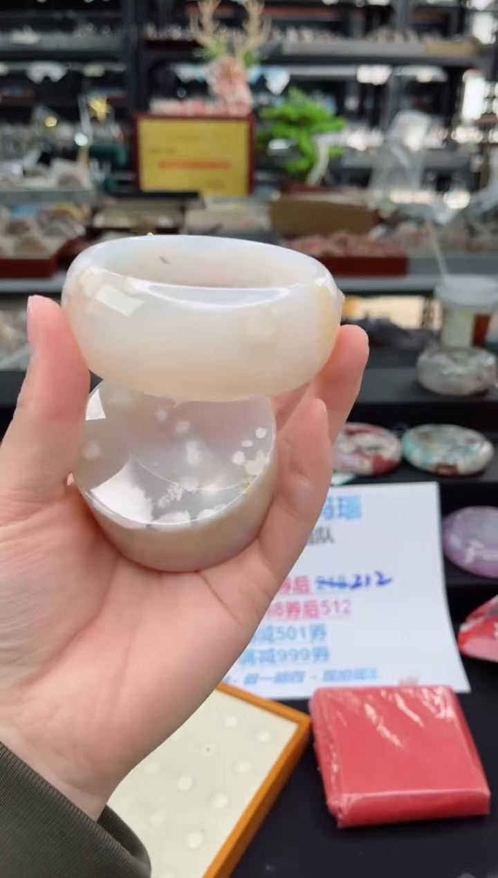 【闪购商品】石英质玉手镯未镶嵌63圈口（赠品镯心）3650742